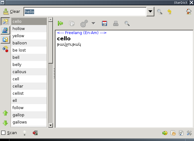 hello stardict screenshot